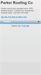 Mobile Screenshot of parkerroofingco.com
