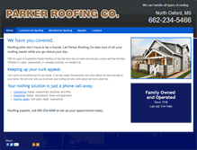Tablet Screenshot of parkerroofingco.com